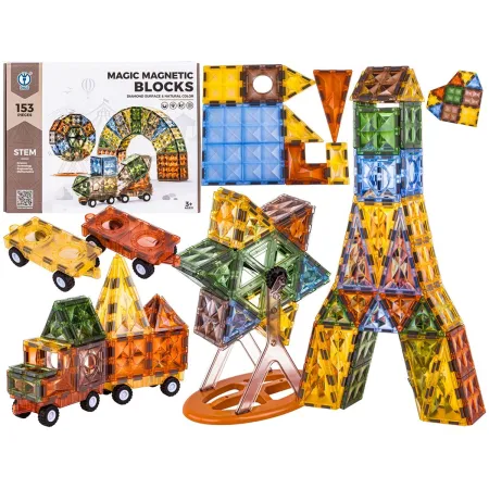 Konstrukcyjne Klocki Magnetyczne 153 Elementy