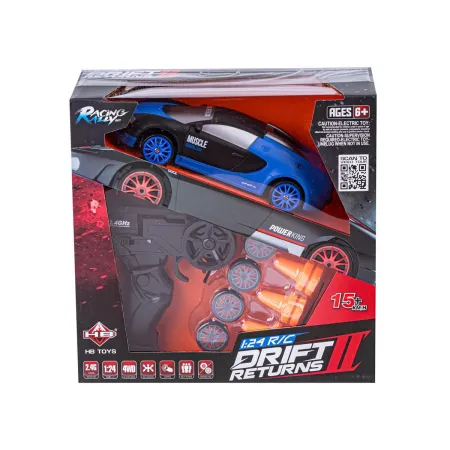 Samochód Do Driftu, Auto RC Drift 1:24 2,4 GHz 4WD CZARNO-NIEBIESKIE BUGATTI-1650442