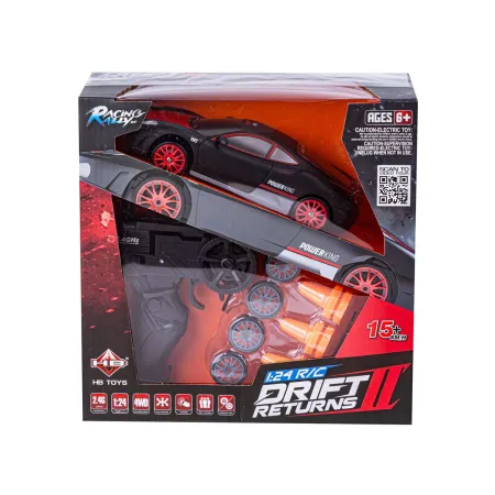 Samochód Do Driftu, Auto RC Drift 1:24 2,4 GHz 4WD CZERWONO-CZARNE FERRARI-1650449