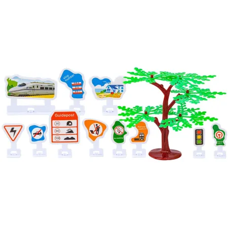 Kolejka 192el. 2w1 Duży Tor Samochodowy Wyścigowy, Elastyczny-1650495