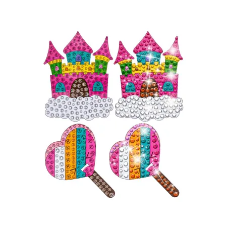 Haft Diamentowy Mozaika Diamentowa Naklejki Mega Zestaw 127 Naklejek MIX-1650506