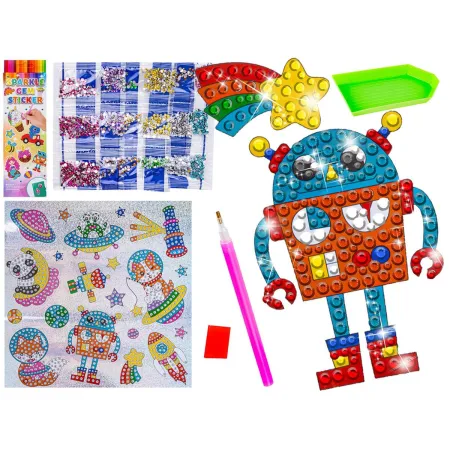 Haft Diamentowy Mozaika Diamentowa Naklejki KOSMOS Zestaw 20 Naklejek