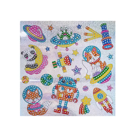 Haft Diamentowy Mozaika Diamentowa Naklejki KOSMOS Zestaw 20 Naklejek-1650531