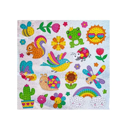 Haft Diamentowy Mozaika Diamentowa Naklejki OGRÓD Zestaw 25 Naklejek-1650545