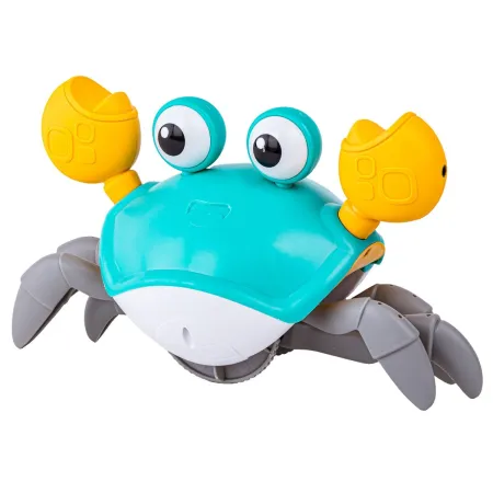 Uciekający Pełzający Krab, Interaktywna Zabawka, Świeci, Gra melodie Robot NIEBIESKI-1650582