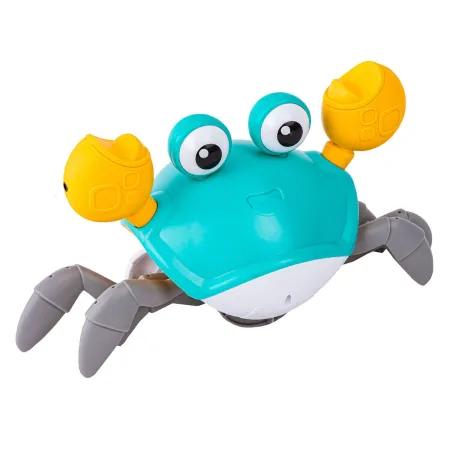 Uciekający Pełzający Krab, Interaktywna Zabawka, Świeci, Gra melodie Robot NIEBIESKI-1650583