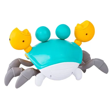 Uciekający Pełzający Krab, Interaktywna Zabawka, Świeci, Gra melodie Robot NIEBIESKI-1650585
