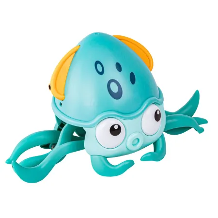 Uciekająca Pełzająca Ośmiornica, Interaktywna Zabawka, Świeci, Gra melodie Robot NIEBIESKA-1650590