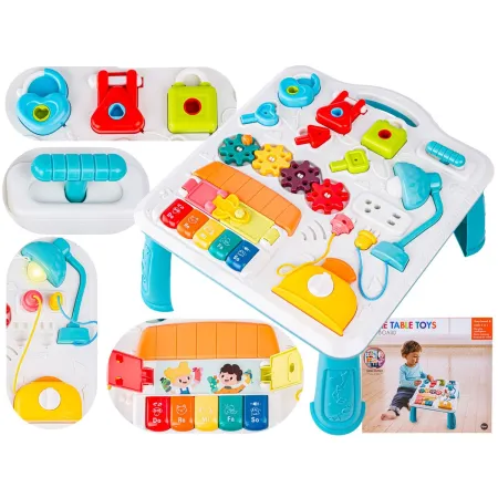 Edukacyjny Interaktywny Stolik Dla Dzieci, Pianinko, Klocki, Melodie