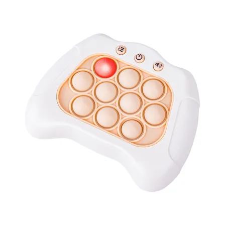 Zabawka Gra Elektroniczna Antystresowa Pop IT Sensoryczna, Wypychanka, Pad, Kontroler BIAŁY-1650613