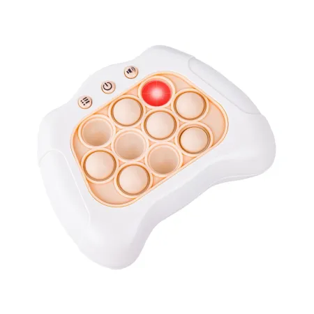 Zabawka Gra Elektroniczna Antystresowa Pop IT Sensoryczna, Wypychanka, Pad, Kontroler BIAŁY-1650614