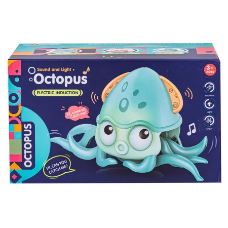 Uciekająca Pełzająca Ośmiornica, Interaktywna Zabawka, Świeci, Gra melodie Robot POMARAŃCZOWA-1650633
