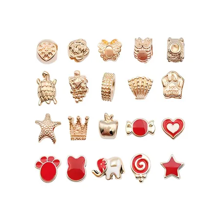 Zestaw Do Tworzenia Robienia Biżuterii, Bransoletek, Charmsy, Zawieszki, Koraliki ODCIENIE CZERWIENI-1650684