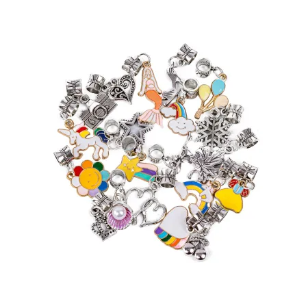 Zestaw Do Tworzenia Robienia Biżuterii, Bransoletek, Charmsy, Zawieszki, Koraliki MIX-1650734