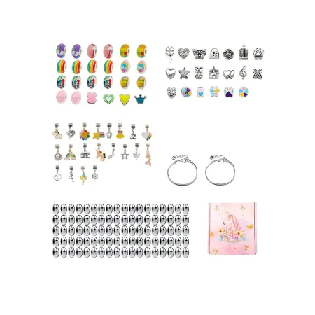 Zestaw Do Tworzenia Robienia Biżuterii, Bransoletek, Charmsy, Zawieszki, Koraliki MIX-1650738