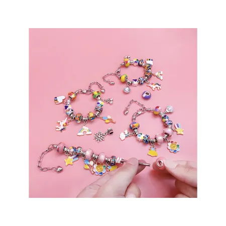 Zestaw Do Tworzenia Robienia Biżuterii, Bransoletek, Charmsy, Zawieszki, Koraliki MIX-1650743
