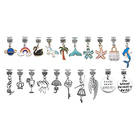 Zestaw Do Tworzenia Robienia Biżuterii, Bransoletek, Charmsy, Zawieszki, Koraliki w paski, MIX-1650756