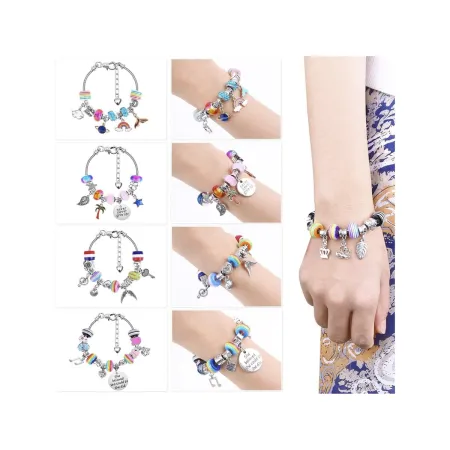 Zestaw Do Tworzenia Robienia Biżuterii, Bransoletek, Charmsy, Zawieszki, Koraliki MIX-1650766