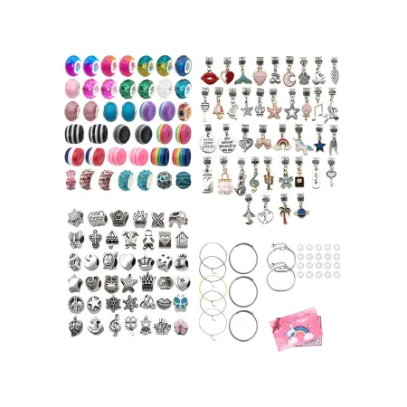 Zestaw Do Tworzenia Robienia Biżuterii, Bransoletek, Charmsy, Zawieszki, Koraliki MIX-1650767