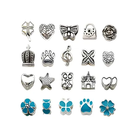 Zestaw Do Tworzenia Robienia Biżuterii, Bransoletek, Charmsy, Zawieszki, Koraliki ODCIENIE NIEBIESKIEGO + Etui-1650849