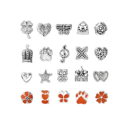 Zestaw Do Tworzenia Robienia Biżuterii, Bransoletek, Charmsy, Zawieszki, Koraliki ODCIENIE CZERWIENI + Etui-1650857