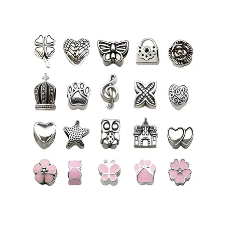 Zestaw Do Tworzenia Robienia Biżuterii, Bransoletek, Charmsy, Zawieszki, Koraliki ODCIENIE RÓŻU + Etui-1650865