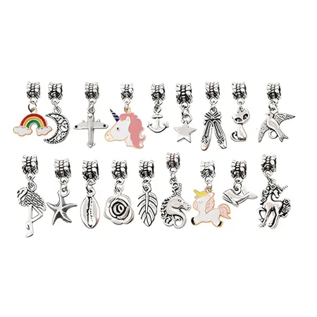 Zestaw Do Tworzenia Robienia Biżuterii, Bransoletek, Charmsy, Zawieszki, Koraliki JEDNOROŻEC-1650881