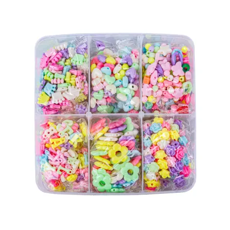 Zestaw Do Tworzenia Robienia Biżuterii, Bransoletek, Charmsy, Zawieszki, Koraliki 400el. Kuferek-1650897