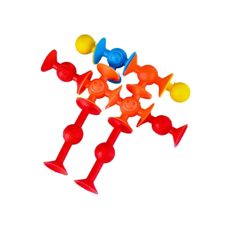 Klocki Konstrukcyjne, Kolorowe Silikonowe Przyssawki, Wesołe Buźki 29 Sztuk-1650917