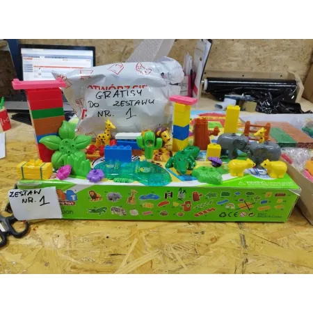 Edukacyjne Klocki - Duże ZOO - Ponad 110 Elementów Zestaw 1