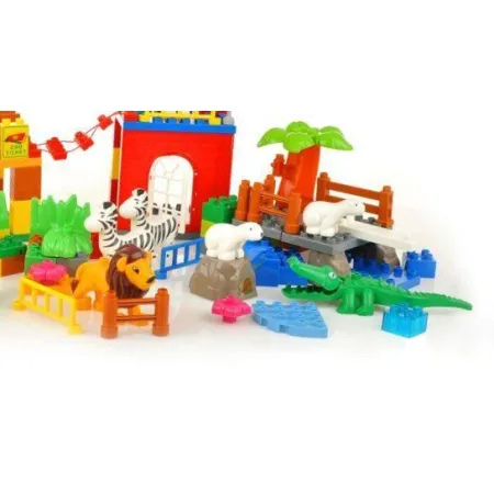 Edukacyjne Klocki - Duże ZOO - Ponad 110 Elementów Zestaw 2-1651022