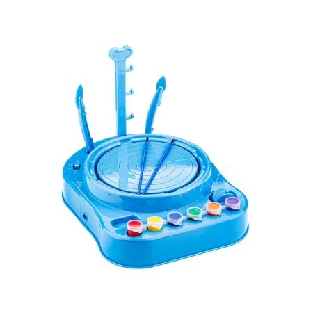 Koło Garncarskie NIEBIESKIE - Mały Artysta - farbki, masa, koło, narzędzia-1651131