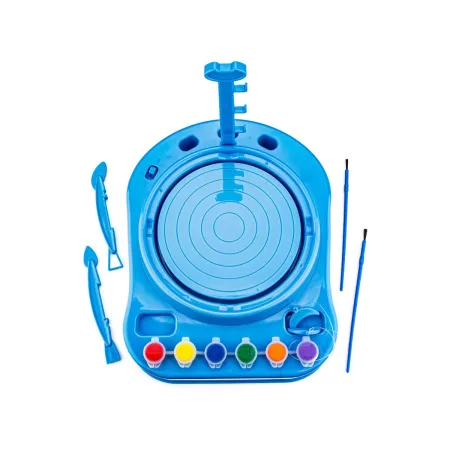 Koło Garncarskie NIEBIESKIE - Mały Artysta - farbki, masa, koło, narzędzia-1651132