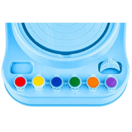 Koło Garncarskie NIEBIESKIE - Mały Artysta - farbki, masa, koło, narzędzia-1651135