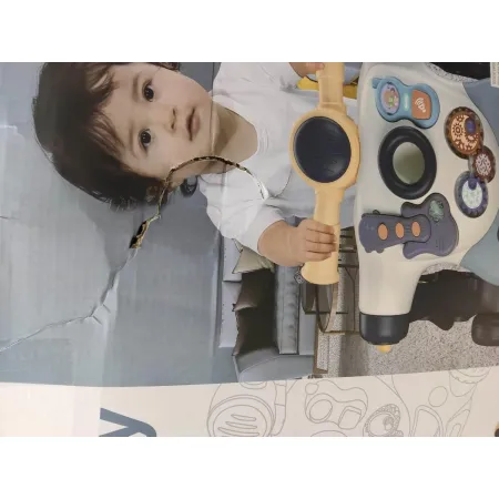 Chodzik Edukacyjny 3w1 Pchacz  Hulajnoga Jeździk Niebieski Przecena 1-1651242