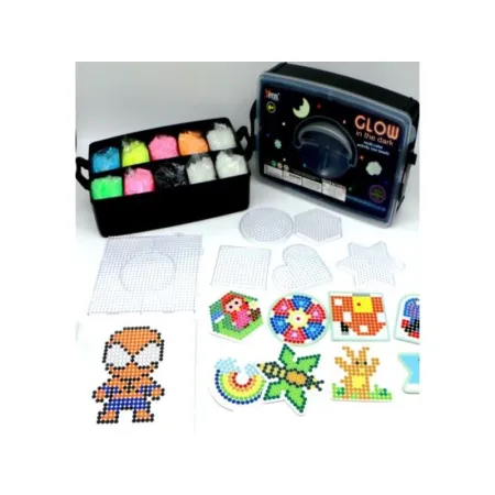 Prasowanka, Koraliki Do Prasowania, Zestaw 10000 Elementów ŚWIECĄCE W CIEMNOŚCI Szablony Przecena 1