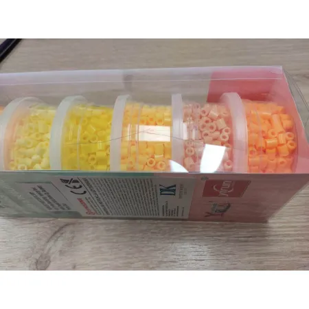 Koraliki Do Prasowania 3000szt, Prasowanki, Do Prasowanek, 6 Kolorów, Zapas - SŁONECZNE ODCIENIE ŻÓŁTEGO Przecena 1