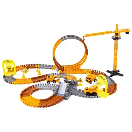 Duży Tor Samochodowy, Wyścigowy - Plac Budowy 180 El. Pętla, Dźwig, Resoraki Przecena 2