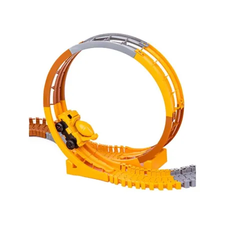 Duży Tor Samochodowy, Wyścigowy - Plac Budowy 180 El. Pętla, Dźwig, Resoraki Przecena 2-1651357