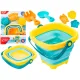 Składane Silikonowe Wiaderko + Akcesoria, Foremki Zestaw Do Zabawy W Piasku