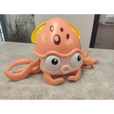 Uciekająca Pełzająca Ośmiornica, Interaktywna Zabawka, Świeci, Gra melodie Robot POMARAŃCZOWA Przecena 1-1688154