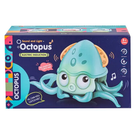 Uciekająca Pełzająca Ośmiornica, Interaktywna Zabawka, Świeci, Gra melodie Robot POMARAŃCZOWA Przecena 1-1688155