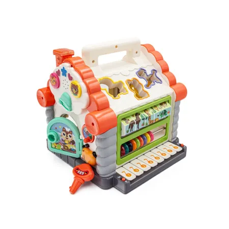 Edukacyjny Domek - Pianinko, Sorter, Liczydło, Melodie-1742613