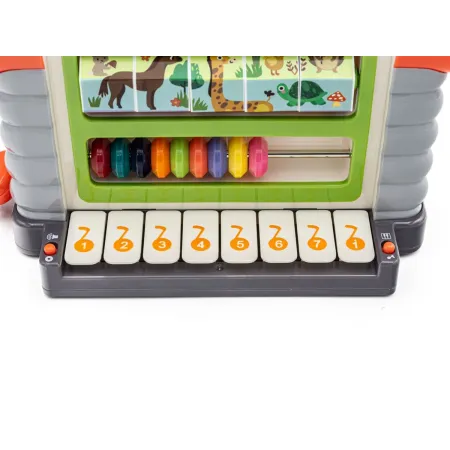 Edukacyjny Domek - Pianinko, Sorter, Liczydło, Melodie-1742617