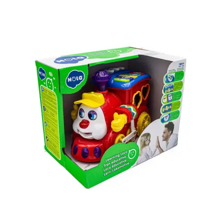 Kolorowa Lokomotywa, Ciuchcia Sorter Klocki Dźwięk Hola-1742620