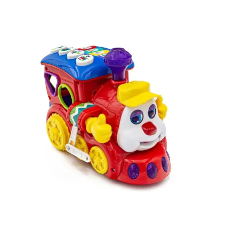 Kolorowa Lokomotywa, Ciuchcia Sorter Klocki Dźwięk Hola-1742621