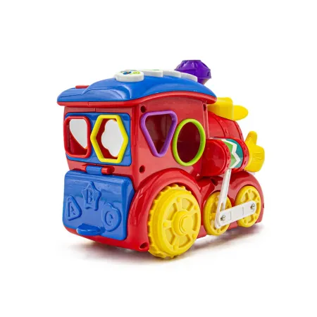 Kolorowa Lokomotywa, Ciuchcia Sorter Klocki Dźwięk Hola-1742622