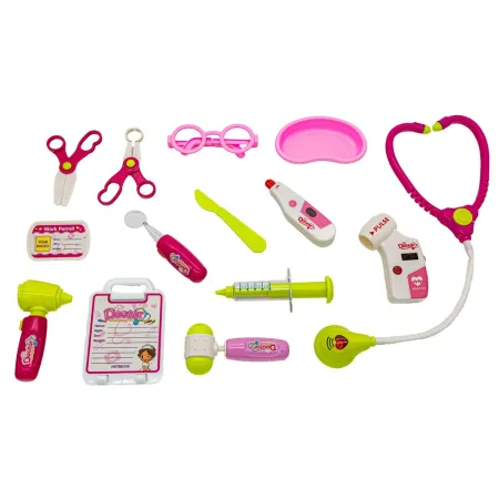 Wózek Lekarski Dla Dziewczynki Z Akcesoriami, Zestaw Doktora Różowy-1742632