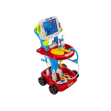 Wózek Lekarski Z Akcesoriami, Zestaw Doktora Czerwony-1742635