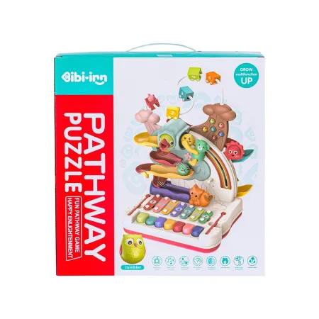 Wielofunkcyjna, Edukacyjna Zabawka Dla Dzieci, Cymbałki, Zjeżdżalnia, Pałąk, Magnetyczny Dzięcioł Interaktywna-17